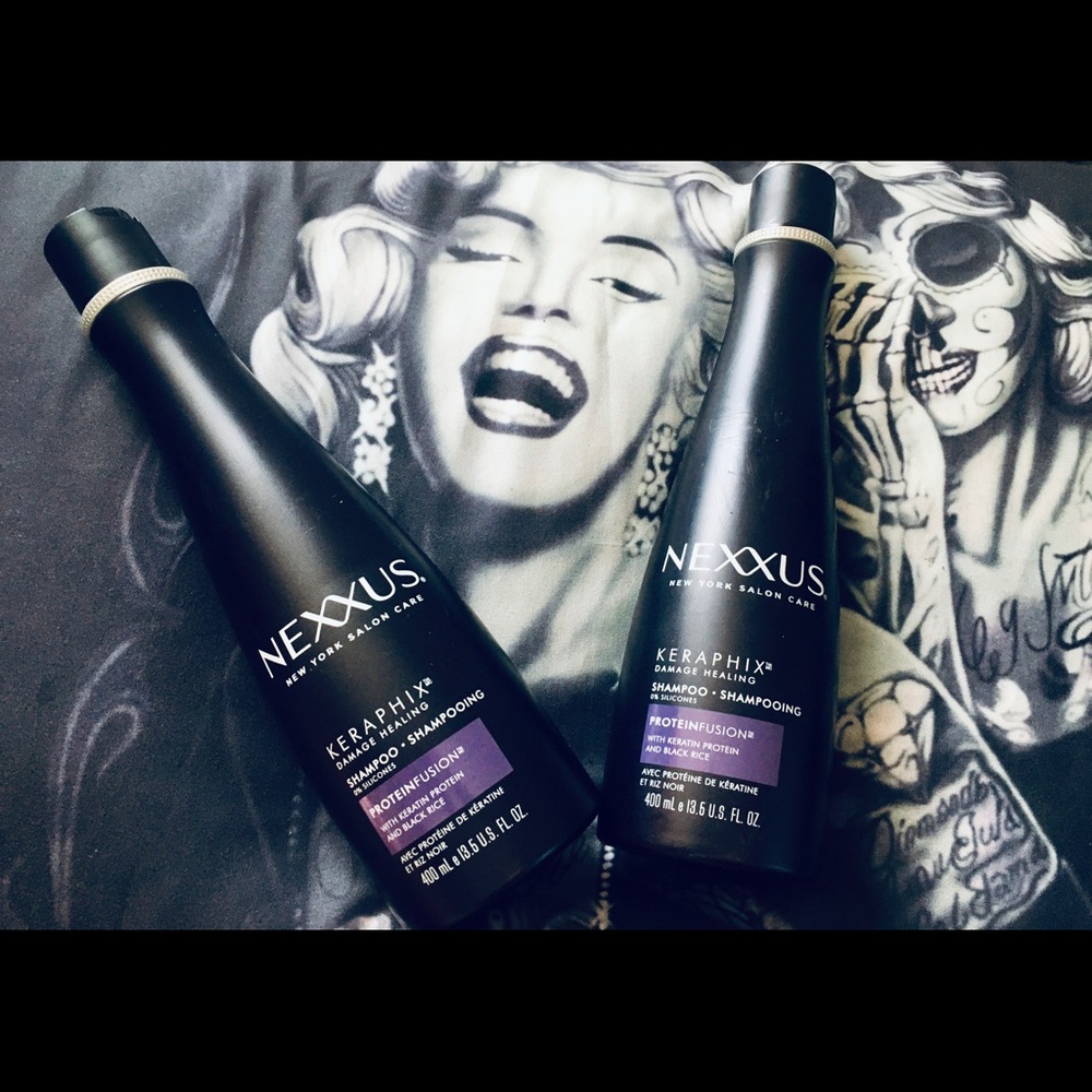 Nexxus Keraphix Shampoo for Severe damage.